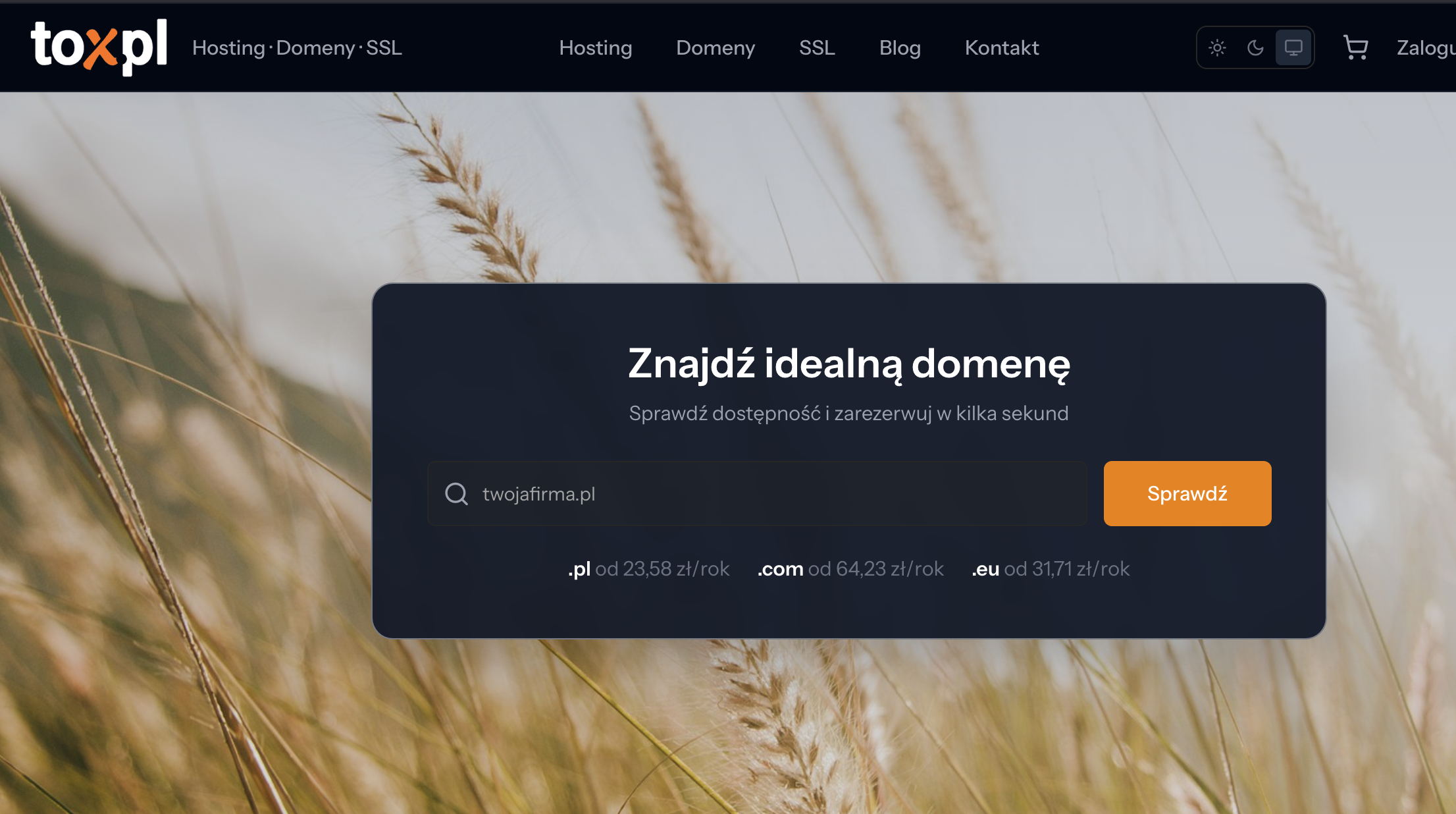 Witamy w nowym panelu tox.pl